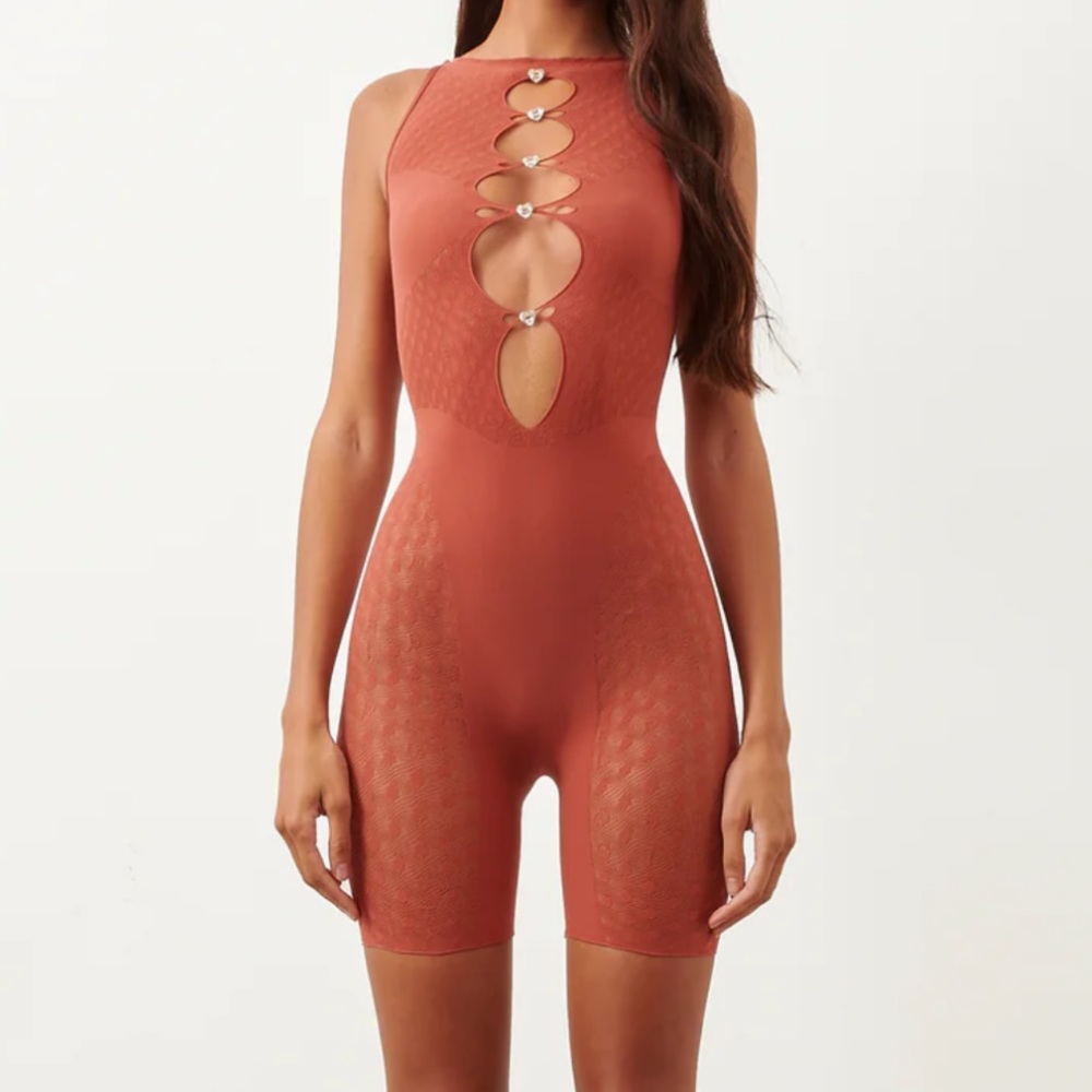 Poster Girl Jetta Jumpsuit in Burnt Henna